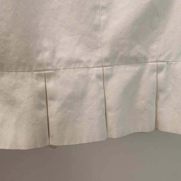 White 3/4 sleeve peplum Blazer - Picture 5 of 9